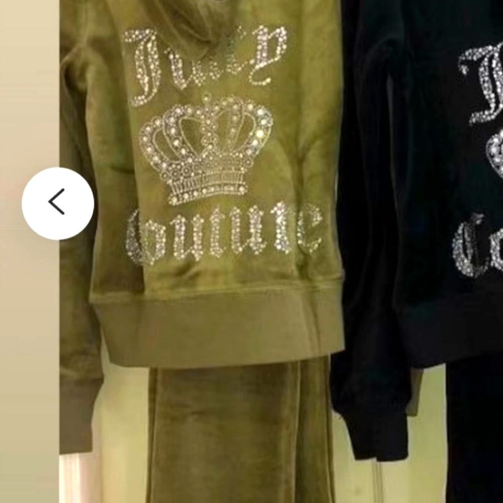 Rhinestone velour juicy couture tracksuit